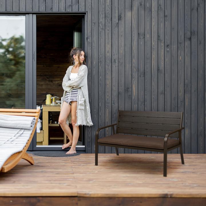 Actual product image Relaxdays Garden bench