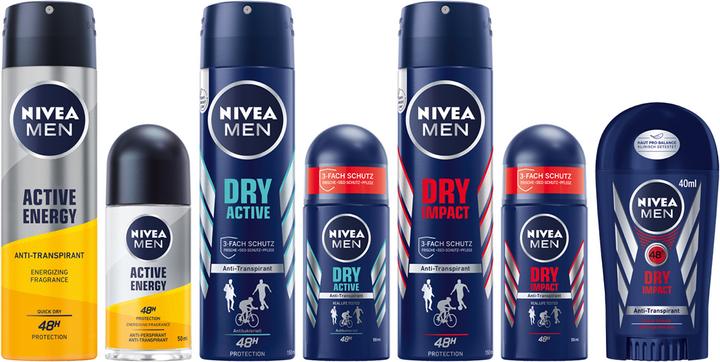 Produktbild NIVEA Men Dry Active (Roll-on, 50 ml)