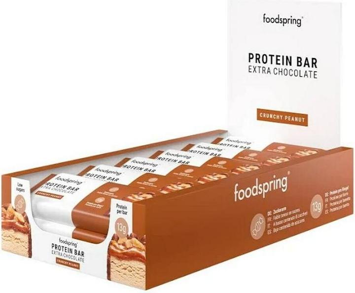 Produktbild Foodspring Protein Bar Extra Chocolate (Crunchy Peanut, 1 Stk., 668 g)