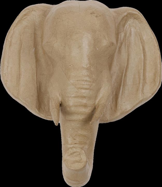 Image du produit Décopatch Trophée en carton 35 x 31 x 17 cm Éléphant