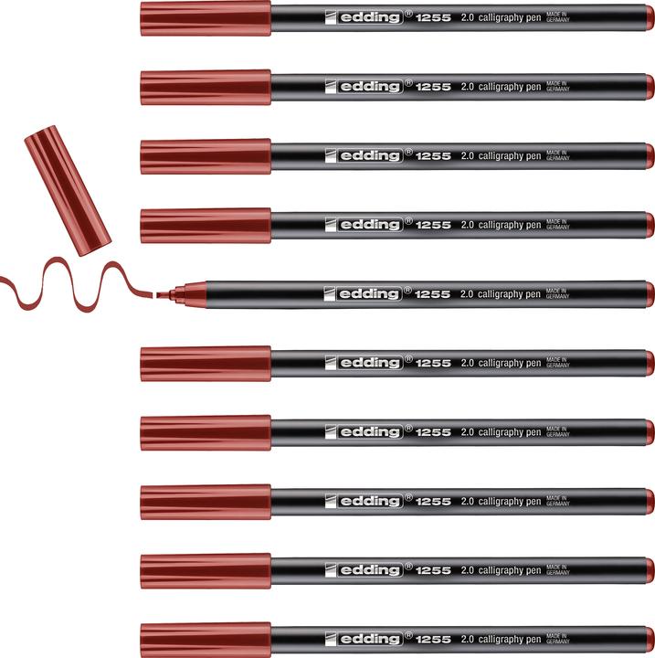Produktbild Edding Calligraphy 1255 2mm 1255-462 karmesin (Rot, 1 x)