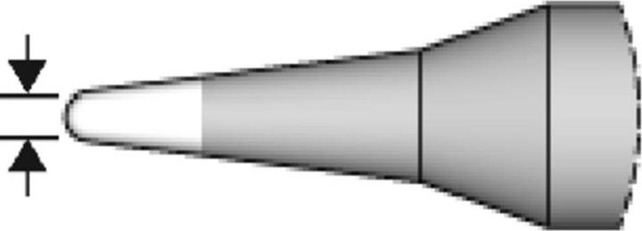 Actual product image JBC Tools C245945 Round soldering tip, bevelled Tip size 2.2 mm Contents 1 (Soldering tip)