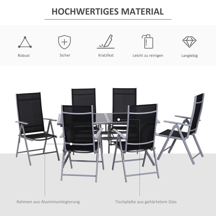 Produktbild Outsunny Sitzgarnitur Gartengarnitur Gartenmöbel (230 cm)