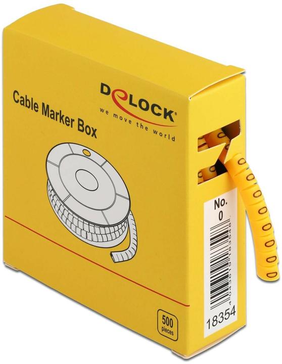 Immagine prodotto Delock Identificazione del cavo n. 0, giallo 500 pezzi