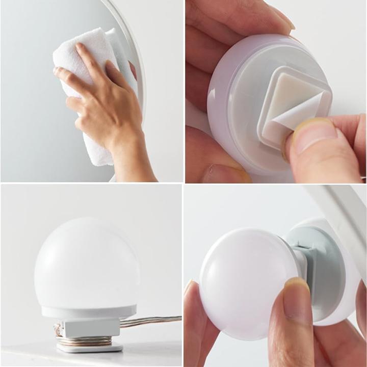Actual product image Cbx 6 mirror lights, LED make-up mirror light, Hollywood lamps (200 cm, Indoor)