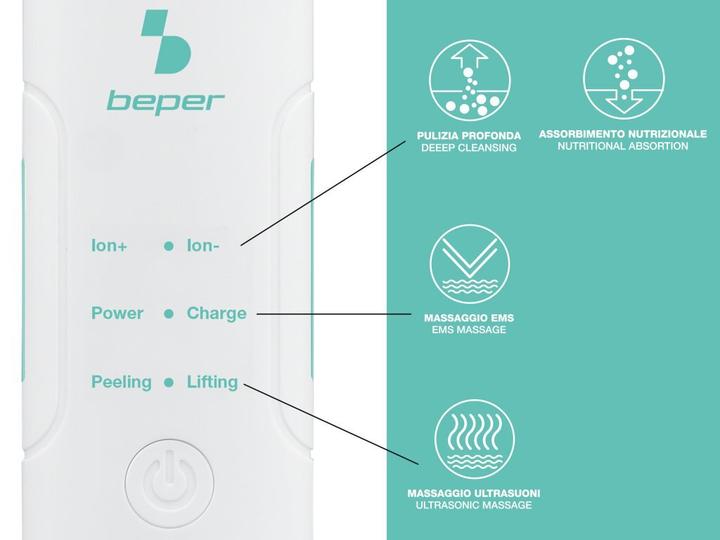 Actual product image Beper Ultra sonic skin cleansing spatula P302VIS003