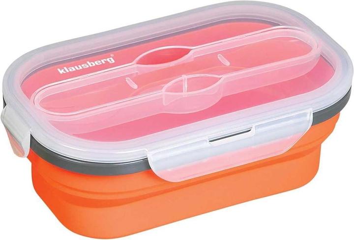 Actual product image Klausberg Lunch box KB-7022 with spoon and fork
