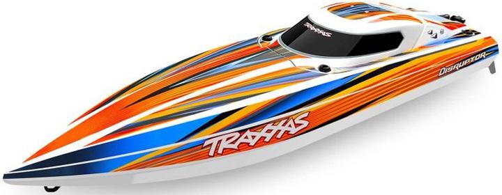Traxxas DISRUPTOR orange 26 Zoll V-Rumpf Boot Selbstaufrichtung ohne Akku und Ladegerät