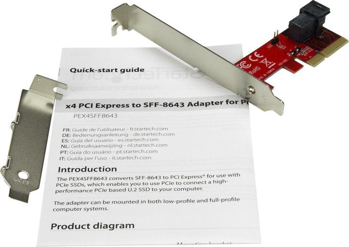 Produktbild StarTech U.2 2.5" NVME SSD ADAPTER