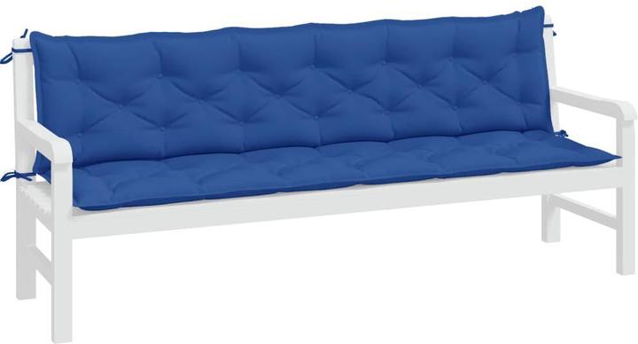 Produktbild VidaXL Gartenbank-Auflagen 2 Stk. O x ford-Gewebe (200 x 50 x 7 cm)