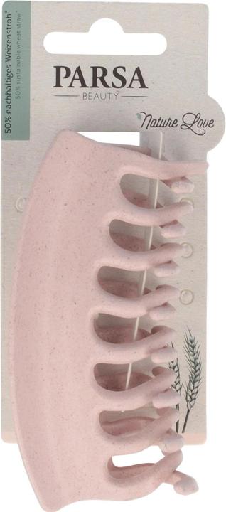 Parsa Beauty PARSA Nature Love Haarklammer, rosa Gross, 6 Stk., aus Weizenstroh (6 Stk.)