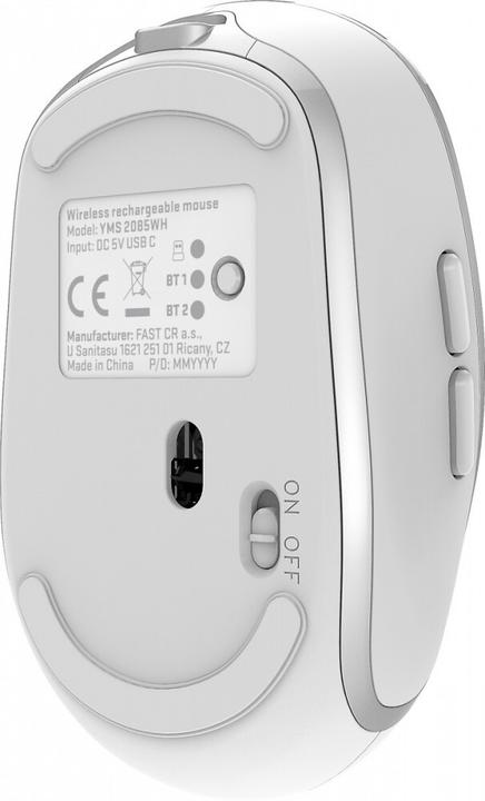 Actual product image Yenkee DUAL WiFi+Bluetooth wireless mouse, rechargeable battery, 5 buttons (Wireless)