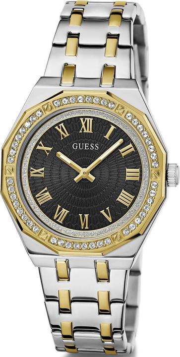 Immagine prodotto Guess P SLV CS W/ P GLD TOP PART W/ CRYS / SUN BLK DL / P SLV & GLD BRCT Orologio da polso (36 mm)