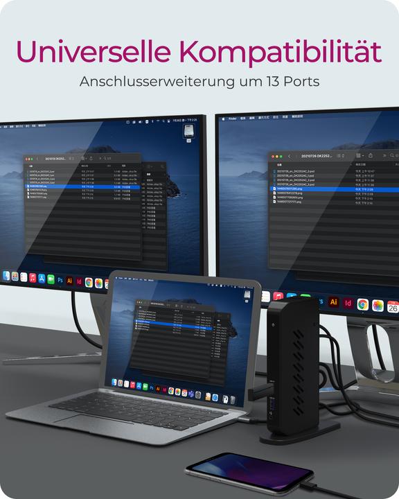 Actual product image Icy Box IB-DK2252AC (USB-C, 12 Ports)