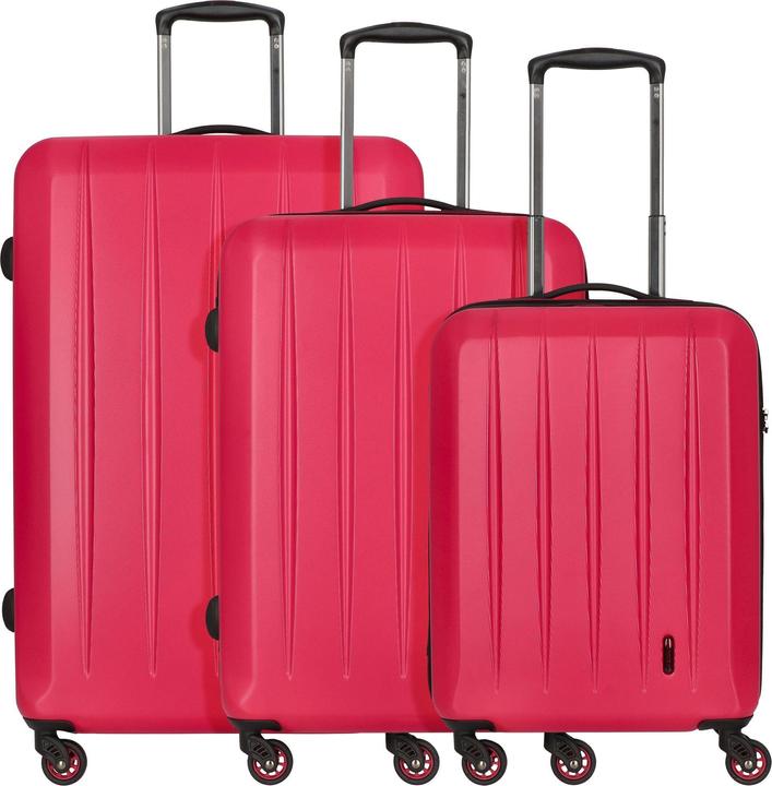 Actual product image Check.In Cork - 3 piece trolley set berry (178 l, XL (from 140l))