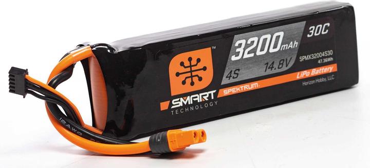Actual product image Spektrum LiPo Pack 3200mAh 4S 14.8V Smart LiPo Battery 30C IC3 (14.80 V, 3200 mAh)