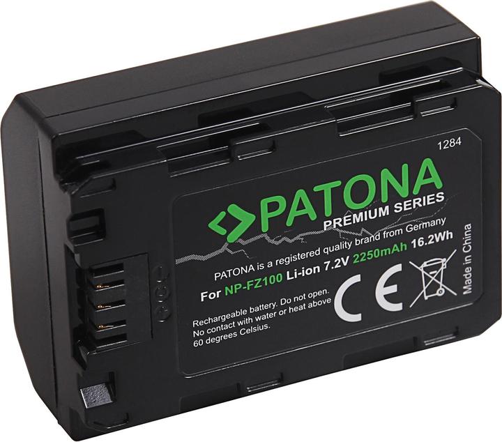 Actual product image Patona NP-FZ100 charger set + 2 batteries (Camera battery, Camera battery charger)