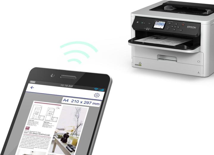 Image du produit Epson WorkForce Pro WF-M5298DW (C11CG08401) jet d'encre, noir et blanc, A4, imprimante (Noir et blanc)
