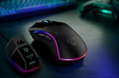 Actual product image Vertux Mustang Wireless Gaming Mouse RGB + Dock