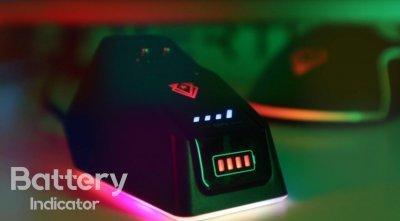 Actual product image Vertux Mustang Wireless Gaming Mouse RGB + Dock