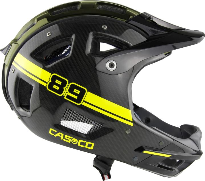 Productafbeelding Casco MTB Full Face Carbon Neon M 58-62 Helm (62 cm)