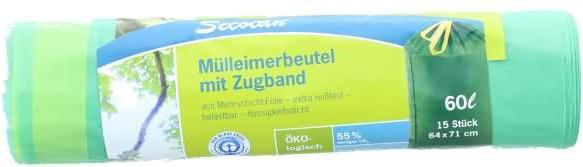 Produktbild Secolan Mülleimerbeutel (15 x, 60 l)