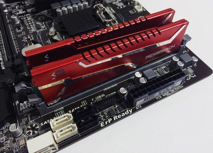 Actual product image Mushkin DDR4 - 16 GB -3466 - CL - 18 - Dual kit - Redline (red, MRB4U346JLLM8GX2) (2 x 8GB, 3466 MHz, DDR4-RAM, DIMM)
