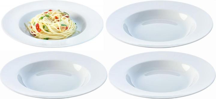 LSA Dine Pasta Plate Rimmed Ø30cm x 4 (4 x, 30 cm)