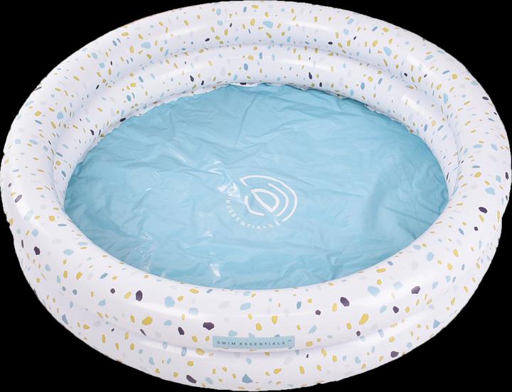 Swim Essentials Zwembad 100 Cm Wit Terrazzo