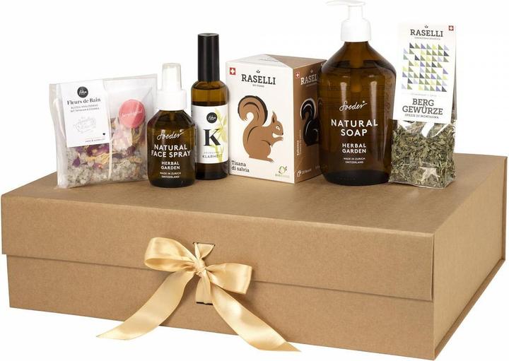 Produktbild Geschenkidee Premium Geschenkset Wellness Schweizer Bergluft