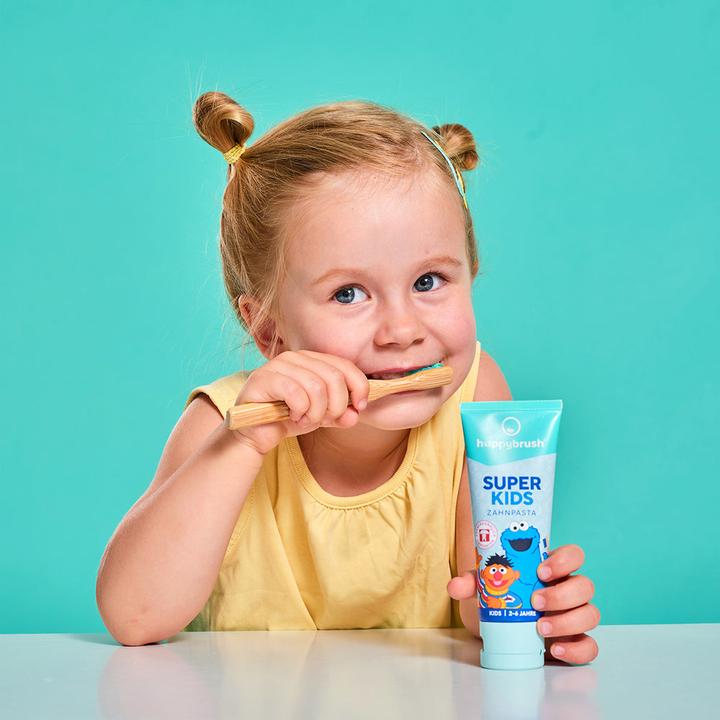 Actual product image happybrush Toothpaste SuperKids Sesame Street 75 ml (75 ml)