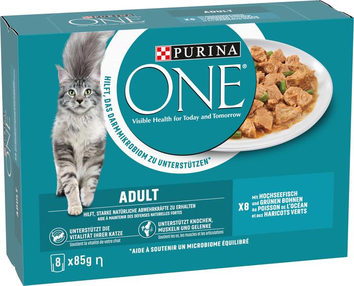 Produktbild Purina ONE Ozeanfisch (Adult, 8 Stk., 85 g)