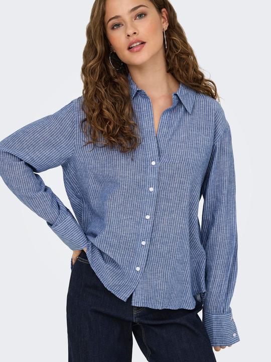 Produktbild JdY Normal geschnitten Hemdkragen Ärmelbündchen mit Knopf Voluminöser Armschnitt Hemd Hemd (XL)