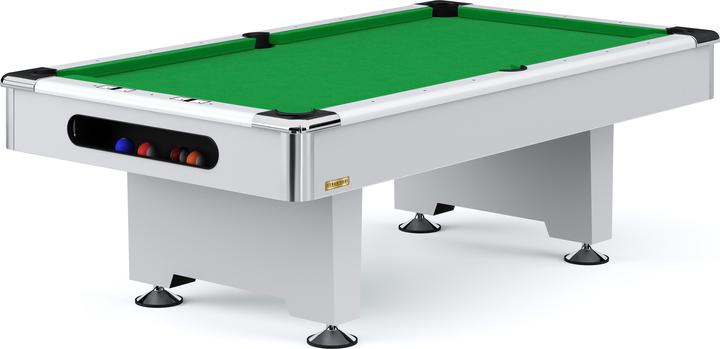 Produktbild Automaten Hoffmann Billardtisch Club Pro III Dekor Weiss, 9 ft