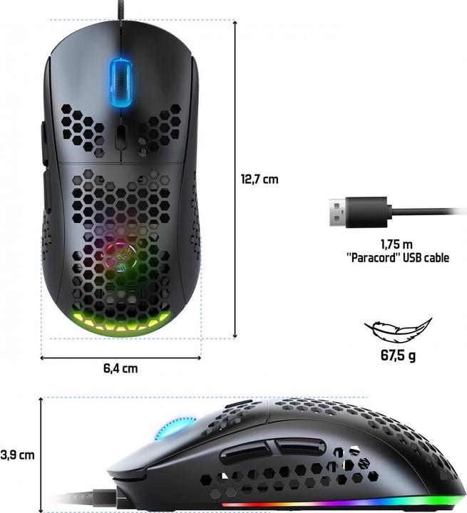 Produktbild Spirit Of Gamer PRO-M4 DARK (Kabelgebunden)