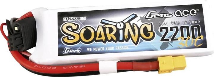 Produktbild Gens Ace Akumulator G-Tech Soaring 2200mAh 7.4V 30C 2S1P XT60 (7.40 V, 2200 mAh)