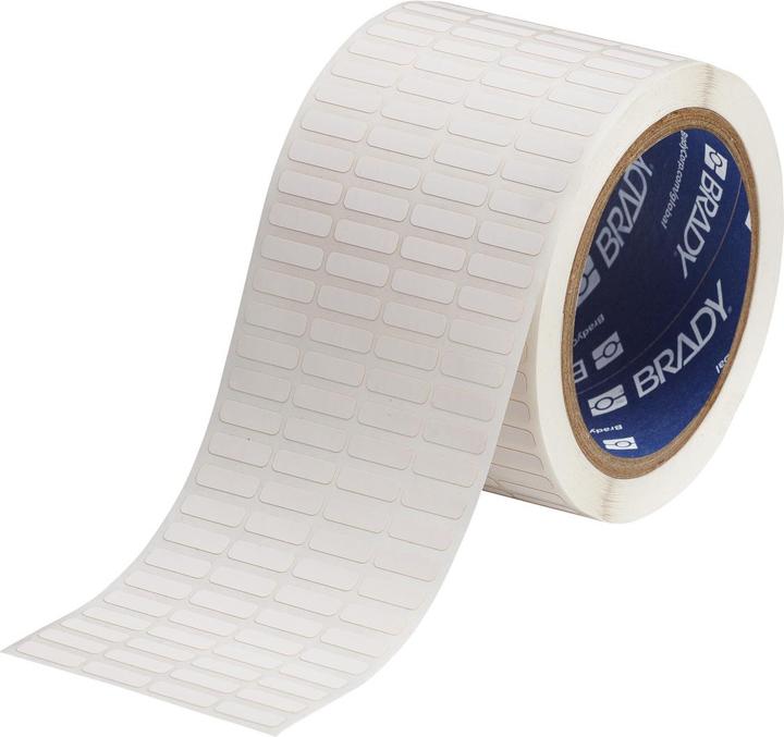 Productafbeelding Brady THT-14-618-10, polyester, wit, mat, 16,51 x 5,08 mm, permanent, 4-baans (10.000 st.) (1.65 cm)