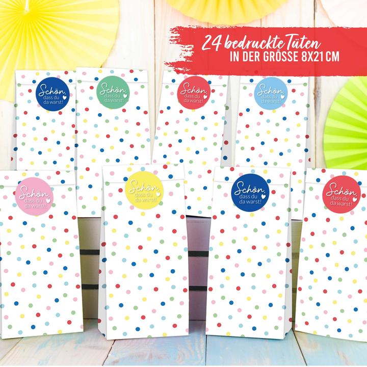 Immagine prodotto Papierdrachen 24 Sacchetti di compleanno - Coriandoli