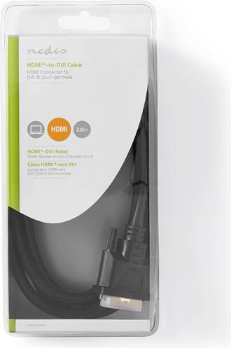 Immagine prodotto Nedis Cavo connettore HDMI-DVI HDMI I - connettore DVI-D 24+1 P (2 m, HDMI)