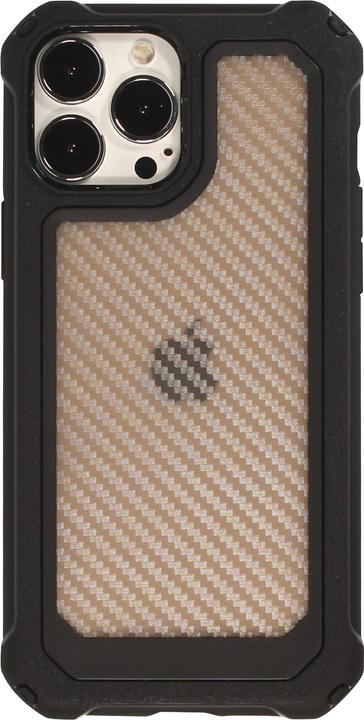 Image du produit PhoneLook Coque Cover Military Élite avec dos en carbone semi-transparent (Apple iPhone 14 Pro)