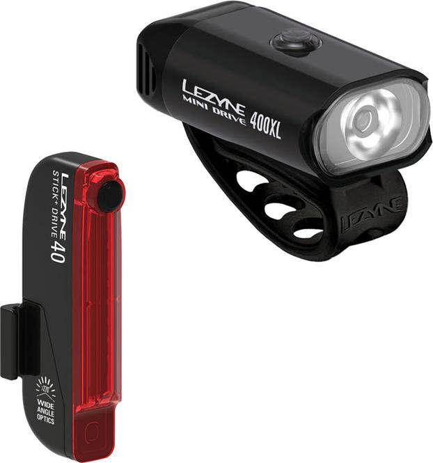 Actual product image Lezyne Mini Drive 400XL / Stick+ Drive Pair (400 lm, 40 lm)