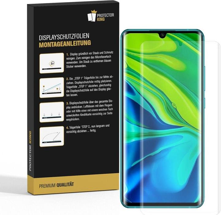 Produktbild Protectorking 3x Premium Displayschutzfolie 3D KLAR (3 Stück, Xiaomi Mi Note 10 Pro)