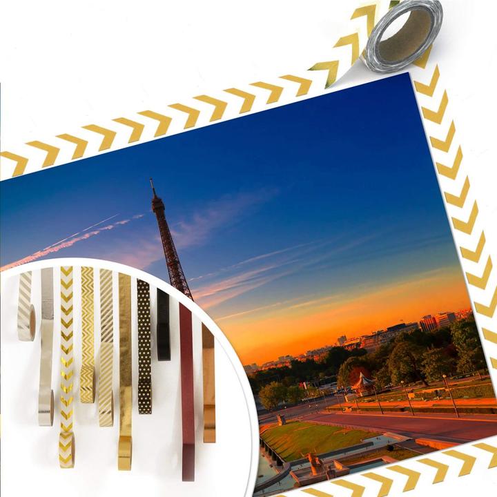 Actual product image Trenddeko Eiffel Tower at sunset (100 x 70 cm)