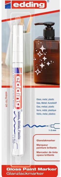 Produktbild Edding 751 - Glanzlack Marker (White, 2 mm, 1 x)