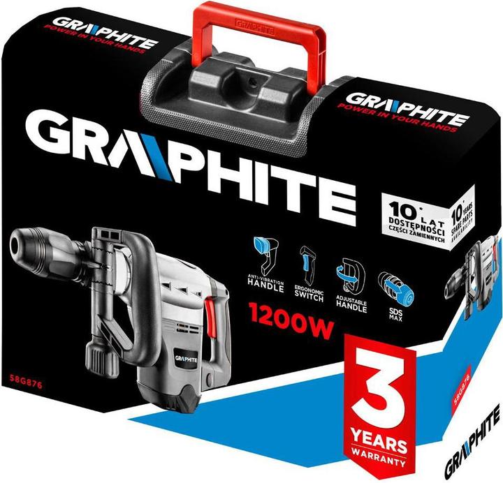 Produktbild Graphite demolition hammer 58G876 1200 W (Akkubetrieb)