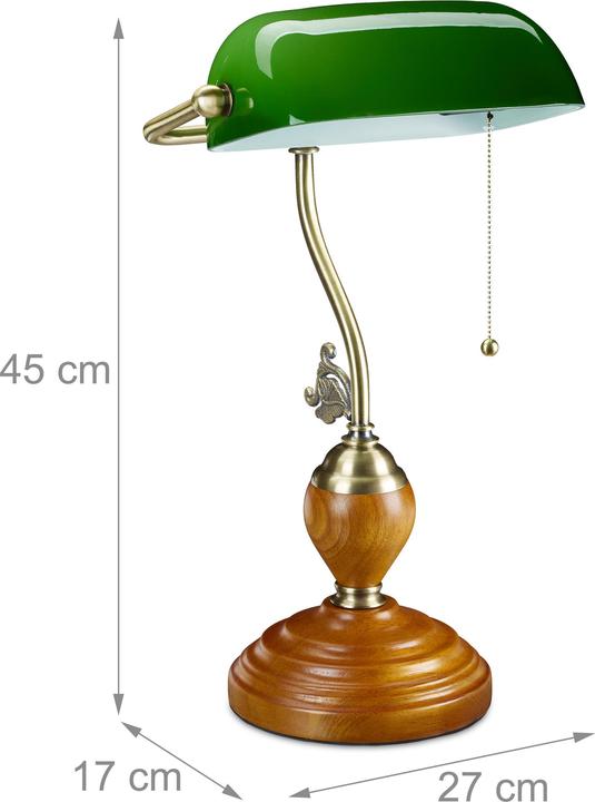 Produktbild Relaxdays Bankerlampe (E27)