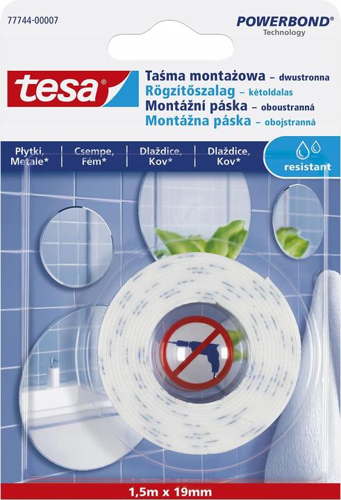 Produktbild MGA Tesa Montageband für Spiegel 1.5x19 (19 mm)