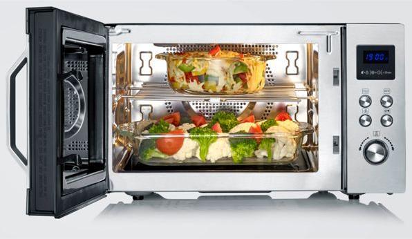 Actual product image Severin Microwave w/MW7777 plate 900 watts 25 l - Steel (29070) (25 l)