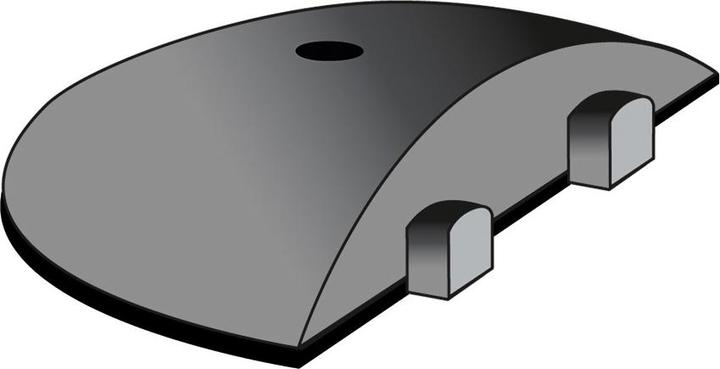 Actual product image Moravia Easy-Rider speed bump 55 mm end element with spigot, black