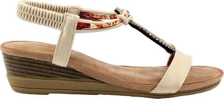 Actual product image Lunar Womens/Ladies Genoa Wedge Sandals (39)